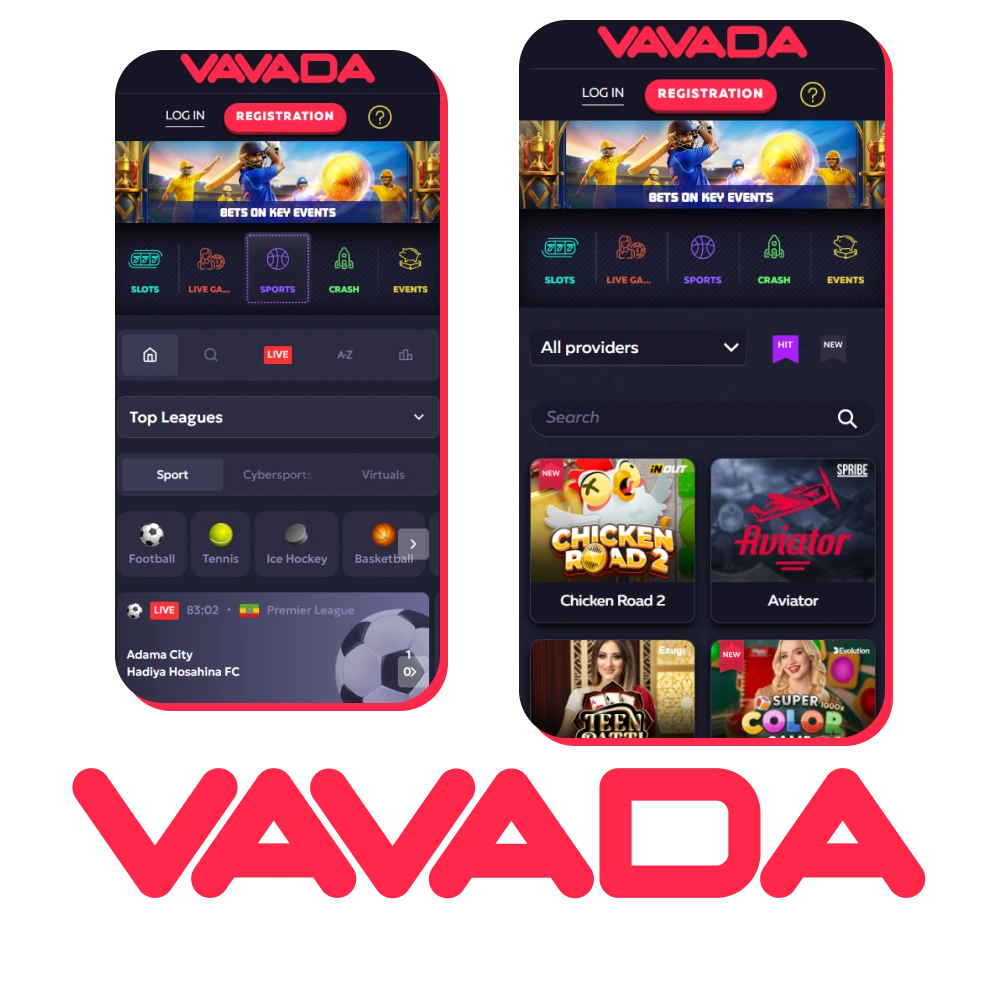 Add the mobile version of Vavada to your iOS or Android device.