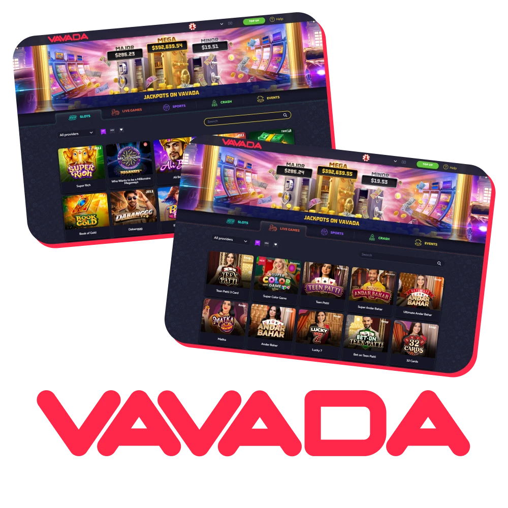 Select a casino game to play at Vavada Casino.
