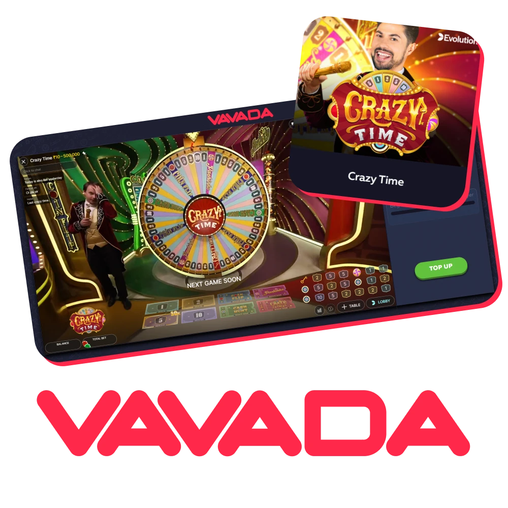 Enjoy playing Crazy Time on the Vavada platform.