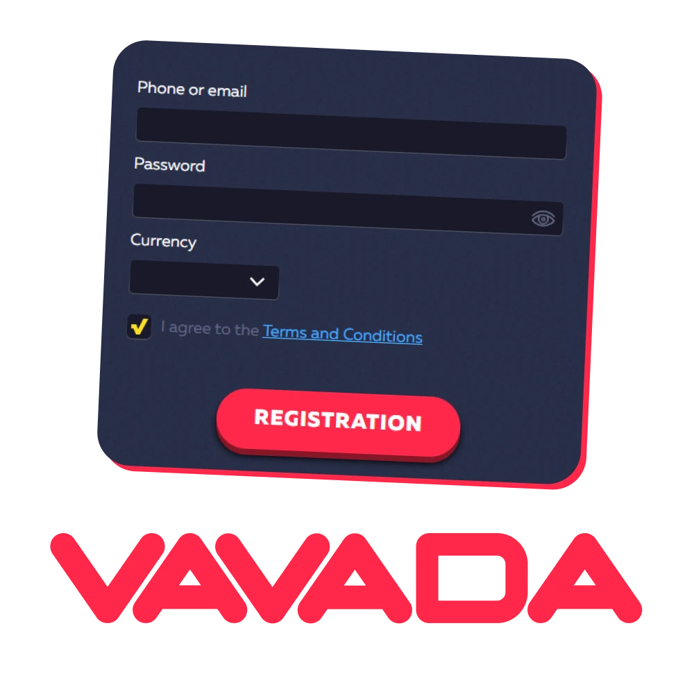 Create an account on the Vavada platform and start playing.