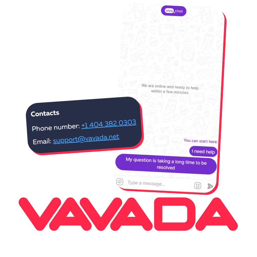 If you experience any problems, contact Vavada support.