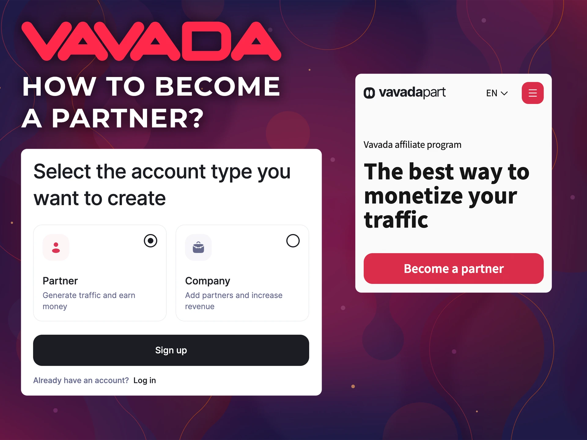 Read the instructions that will help you become a partner of Vavada Casino.