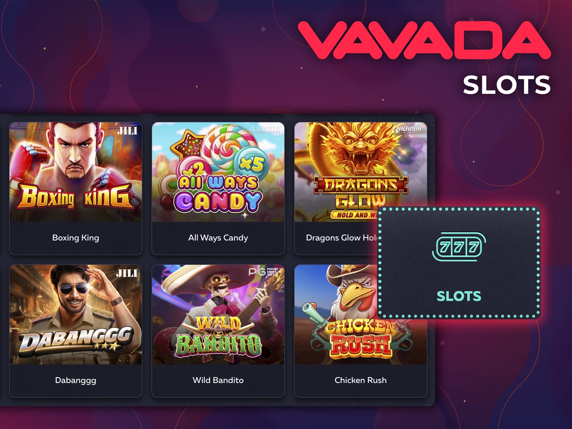 Get the chance to win the jackpot on slots from Vavada Casino.