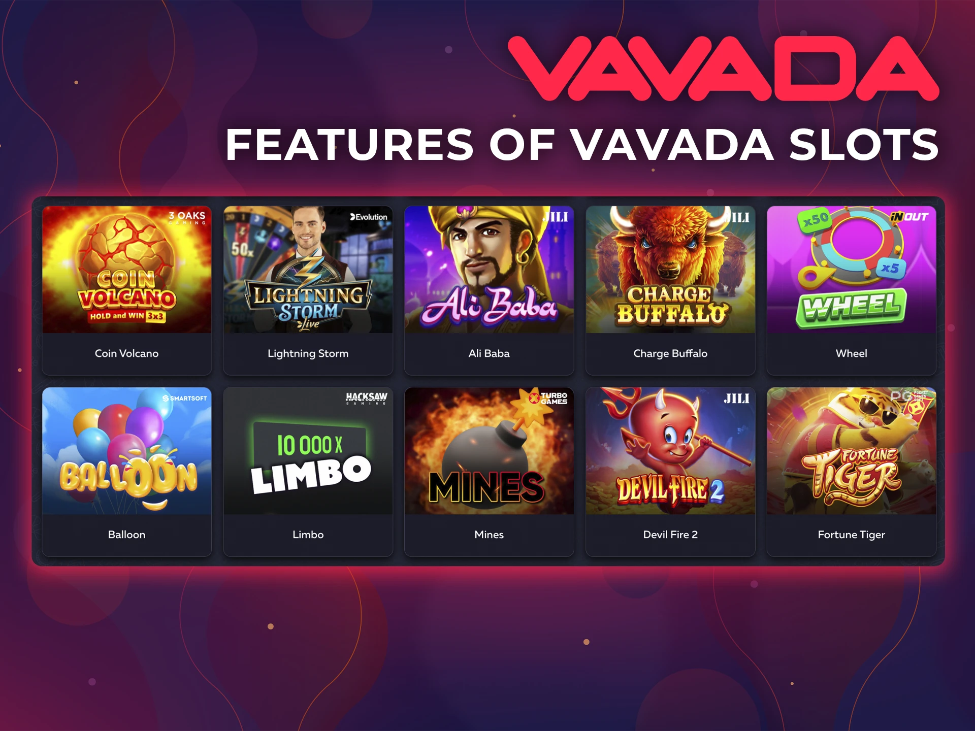 Discover all the advantages of the slots available at Vavada Casino.